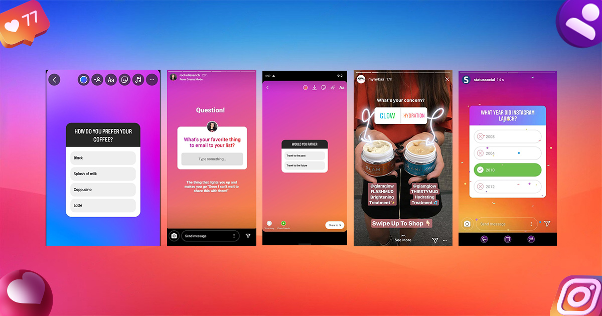10 Creative Social Media Contest Ideas To Grow Your Brand 7 7 creative ways to use instagram polls